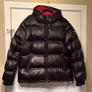 Pajar Black Jacket with Red Maple Accents